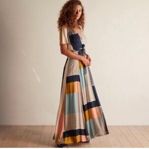 The Odells ANTHRO Positano Maxi Wrap Dress